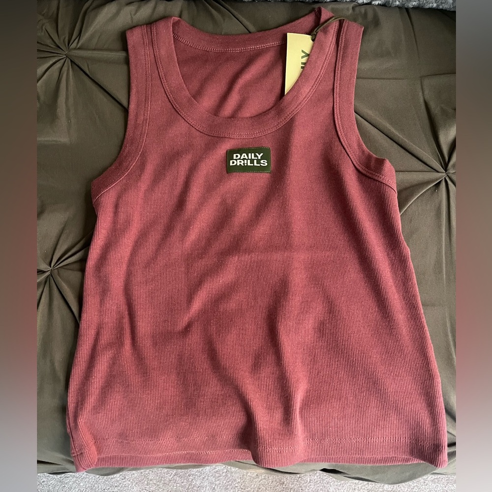 Daily Drills Logo Ribbed Tank